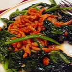 中国料理 養源郷 - ほうれん草と肉味噌