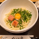 めい泉 - 「明太チーズうどん」（520円）。