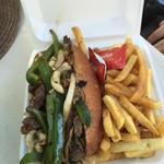 Blue Ocean Seafood & Steak - Steak　Sandwich（＄8）【平成28年6月30日撮影】