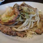 アンティカ オステリア バーチョ - 2016春 鶏せせり・春キャベツ・パルミジャーノ　ピーチ