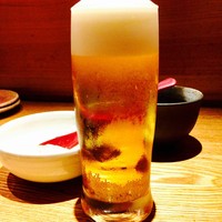 魚匠 銀平 道頓堀店 - H27.7 やっぱり生ビール飲むでしょ♪