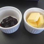 穂のか菜のか - ブルーベリージャムとバター