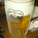 炭焼小屋 - キンキンに冷えたビール（2016.7）
