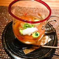 Salon du Kuma3 北新地 - 前菜の雲丹ののった冷製茶わん蒸し