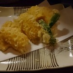 japanese restaurant 旬菜 籐や - とうもろこし天ぷら