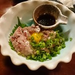 japanese restaurant 旬菜 籐や - いわしユッケ