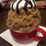 さくら氷菓店 - 2016年7月：カフェモカ(\650)…こちらはマグカップという少し小さめサイズのみの提供でした。でも十分。すごく美味しかったです。