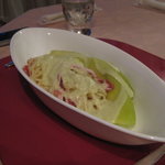 アレッサンドロ - 生ハムとメロンの冷たいパスタ