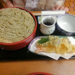 そば会席 立会川 吉田家 - オフクロの天ざる(16.07.23)