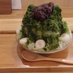 北斎茶房 - 宇治金時（白玉入り）