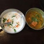 カーン・ケバブ・ビリヤニ - ライタ・野菜カレー