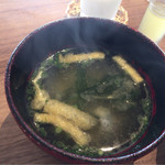 ホテルうみね - お味噌汁、落ち着く味で体にしみます。