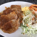 うちCafe - 豚肉の玉ねぎソース（甘辛美味しい～）