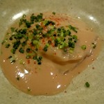 鮨みなと - ⑧馬面萩(うまづらはぎ)の肝和え…島牧産