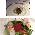 ニルヴァーナ ニューヨーク - 2015.12.23クリスマスコースシャンパン付き14000円からリースに見立てたサラダ