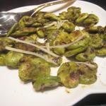 チャミヤラキッチン - そら豆のクミン炒め　￥480