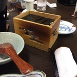 陣屋 賑わい亭 - 朝食 炭で焼く板海苔