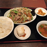 Aomatsu - 五目野菜炒め定食700円