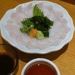 食彩 遊真 - あこうの薄造り