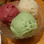 ビストロ シン 2 - 【2016年7月】自家製ソルベ3種盛り：550円 