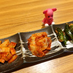 一心 - キムチ盛り合わせ　680円