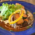 cafe nei - 焦し醤油の野菜カレー♪