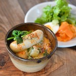 cafe nei - 香草ソーセージのせ焼きカレー♡