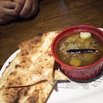 ナポリの食卓 パスタとピッツァ - エビアヒージョ￥399