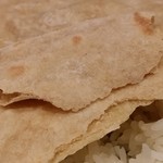 インド食堂 チャラカラ - 【H28.7.24】ライスとチャパティの「どちらもセット」。チャパティ。