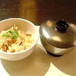 Modern割烹 庭の - 季節のご飯と赤だし。