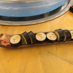 揖保乃糸 庵 - 白いのはそうめんです。ぎっしり詰まってます