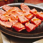 焼肉 たかちゃん - 牛上カルビ薄切り・牛上カルビ角切り