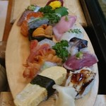 寿司一 - おまかせ握りです！１４貫とボリュームばっちりです♪