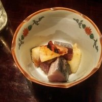 あそび割烹 さん葉か - 五島の鯖と焼き桃