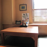 Juttokuya - 掘り炬燵式テーブルなので、ゆったり。時間があるときは、落ち着けるので嬉しい。