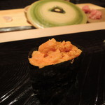 鮨 とかみ - バフンウニ（冷・温）2016.7