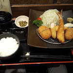 Sukiyabashiimakatsu - ミックスフライ定食
