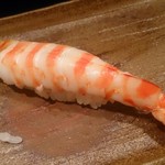 稲城 ヨロシク寿司 - 天然車エビ 臭みがない