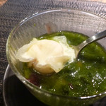 鉄板焼 十河 - 求肥の中はバニラアイス