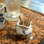 鉄板焼 十河 - 妻楊枝も拘りが・・黒文字・・！