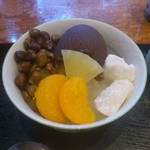 あんみつのアップです。(2016年7月)