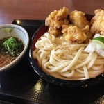 Marugame Seimen - 鶏天ざるうどん(580えん)