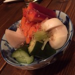 しのだ家 - 漬物盛り