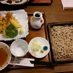 Uzen Soba Doujou Kiwame - 天ぷら板そば　1,480円