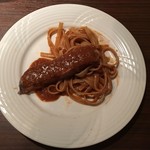 ワインレストラン ドミナス - サーモンのコンフィとアメリケーヌソースのパスタ