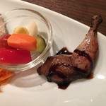 ワインレストラン ドミナス - ワインピクルス・うずらのコンフィ