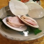 嬉々 わらまさ - 10年もの！大ハマグリ酒蒸し♪