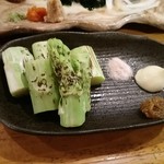 嬉々 わらまさ - 太アスパラ焼き♪