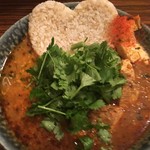 パクチーをてんこ盛りにしました