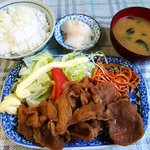 山海亭 - 山海亭 ＠葉山 肉生姜焼定食 ６８０円